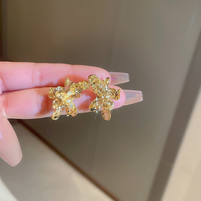 銀針鏤空花朵流蘇耳環時尚個性冷淡風長款耳墜氣質高級感耳飾批發