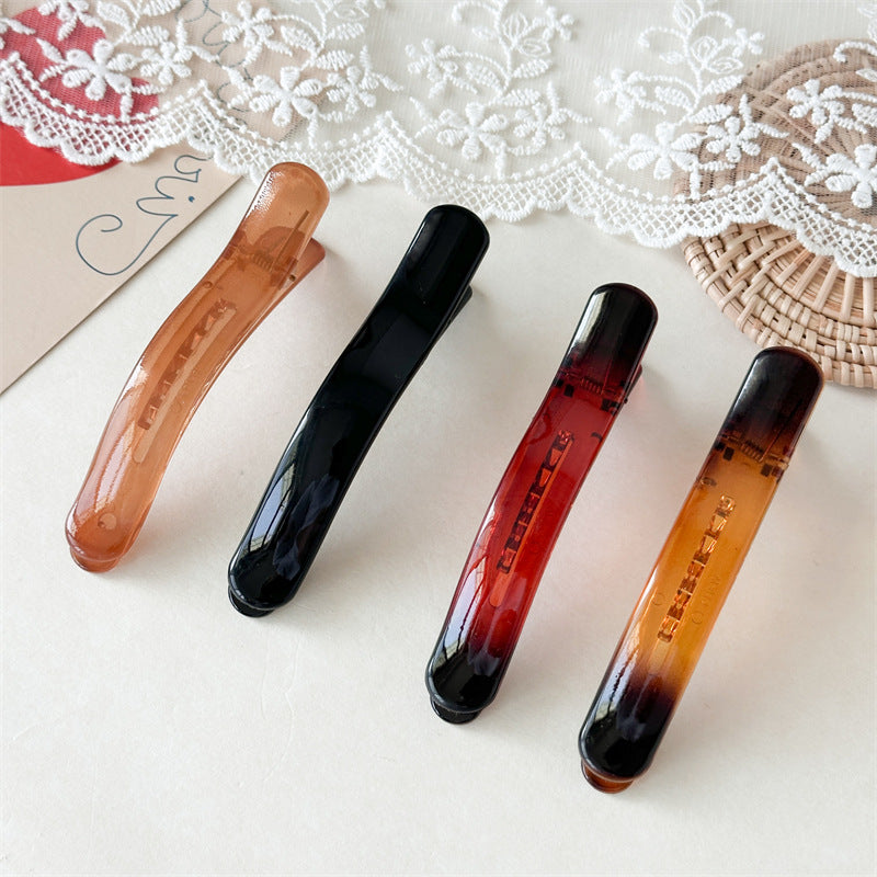 一字簡約髮夾－商品主圖｜https://igowo.tw/
