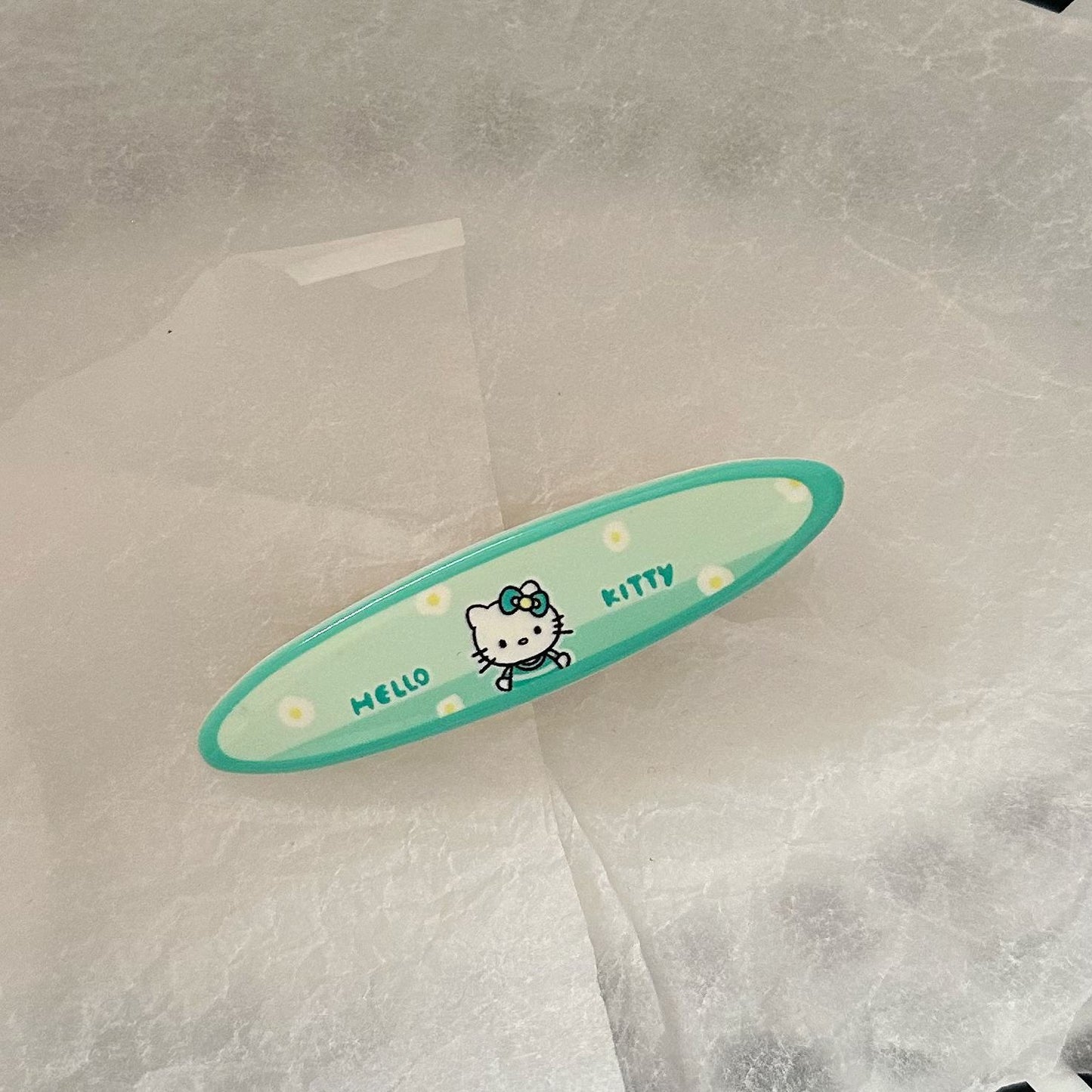 繽紛貓咪橢圓髮夾