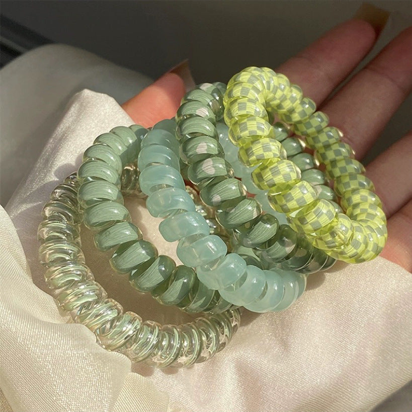 彩色彈力繩簡約髮圈－商品主圖｜https://igowo.tw/