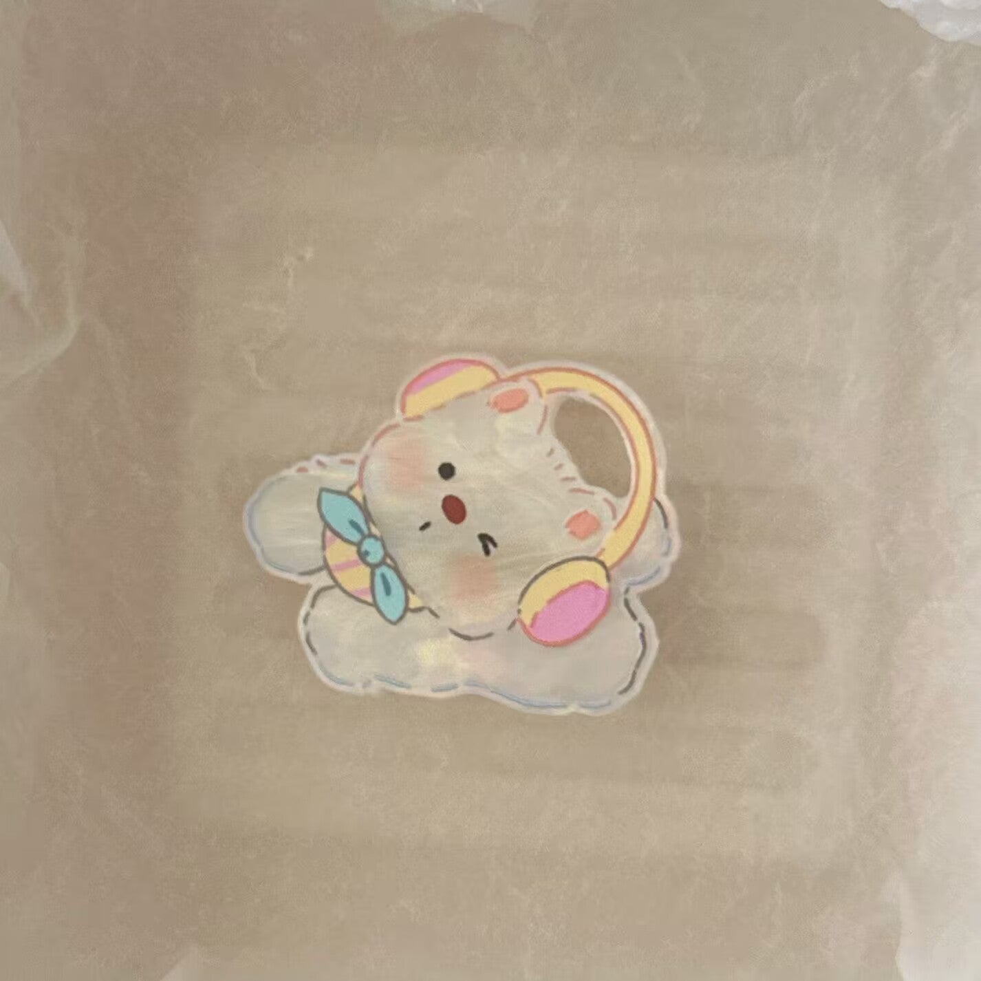 壓克力小狗卡通髮夾