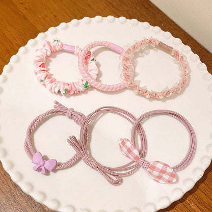 彈力繩蝴蝶結髮圈－商品主圖｜https://igowo.tw/