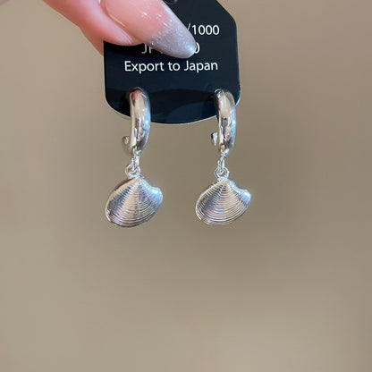 銀針超閃鋯石珍珠幾何圓形花朵耳環簡約個性耳釘小眾設計感耳飾女