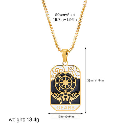 彩色星星方形墜飾項鍊－細節特寫5｜https://igowo.tw/