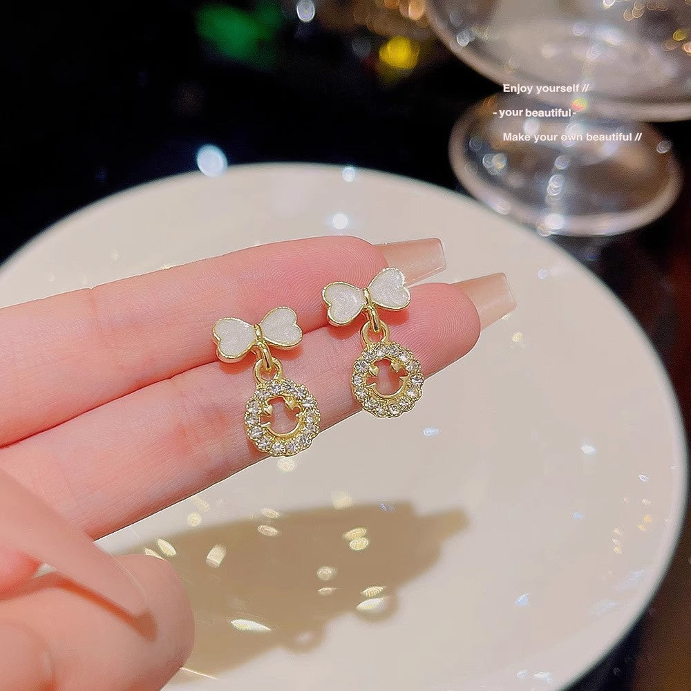 蝴蝶結花朵耳環－細節特寫30｜https://igowo.tw/