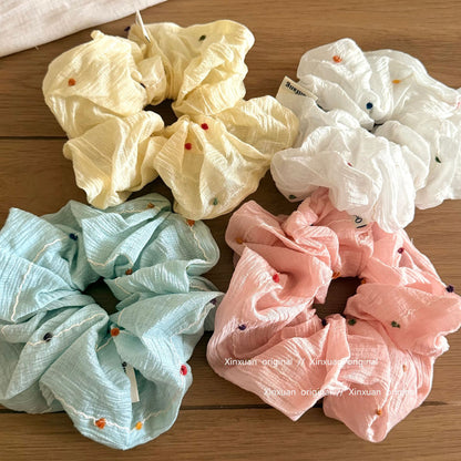 彩色波點大腸圈髮圈－商品主圖｜https://igowo.tw/