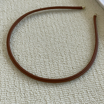 皮革簡約髮箍