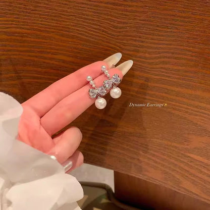 S925珍珠蝴蝶圓圈耳環－細節特寫35｜https://igowo.tw/