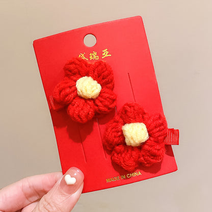 絨面蝴蝶結復古髮夾－細節特寫21｜https://igowo.tw/
