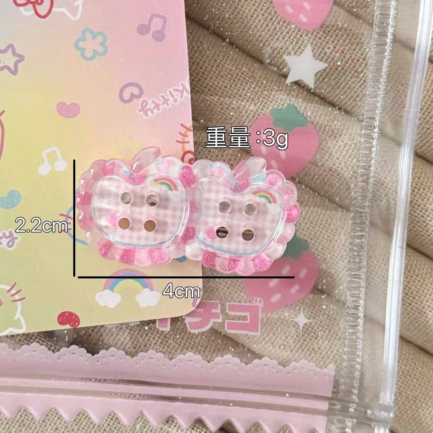 蘋果簡約髮夾