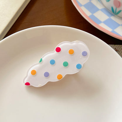 波點蝴蝶結髮夾