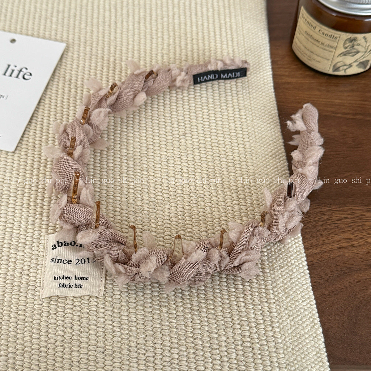 網紗纏繞編織髮箍