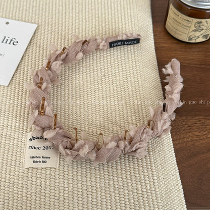 網紗纏繞編織髮箍