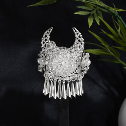 珍珠花朵流蘇鏤空飾品－/蝴蝶，吊墜隨機款細節｜https://igowo.tw/