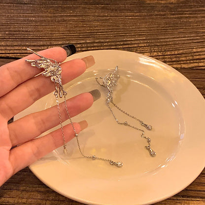 韓系小眾高級感流蘇耳環