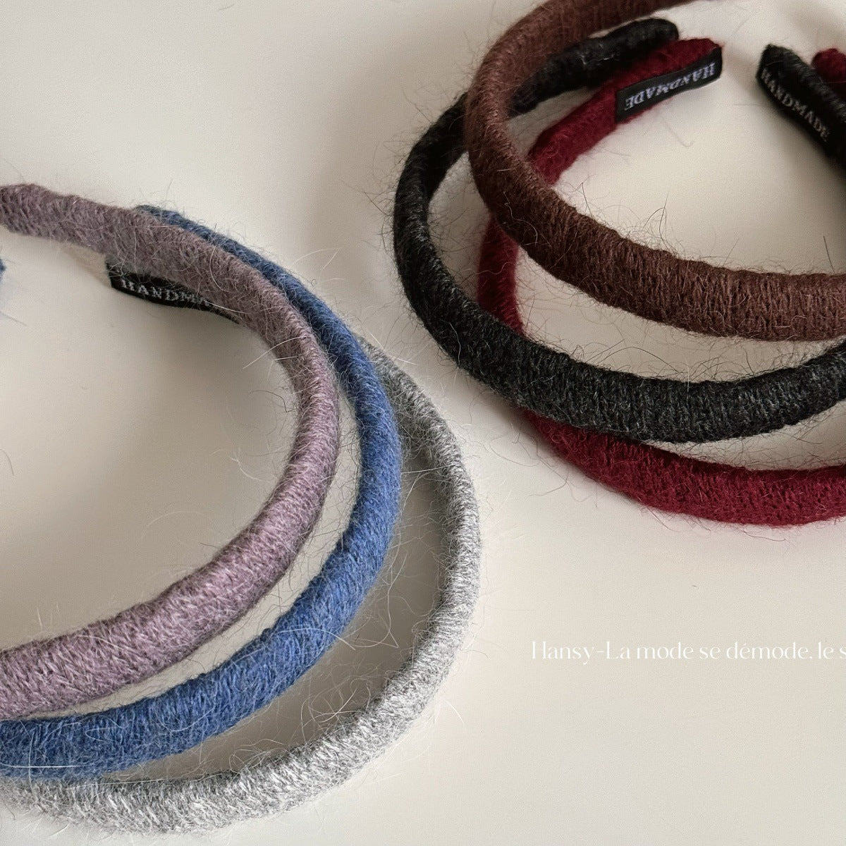 針織布面纏繞髮箍－商品主圖｜https://igowo.tw/