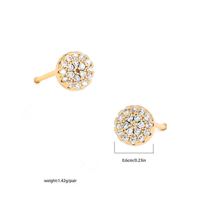 金色鋯石蝴蝶微鑲耳釘－細節特寫6｜https://igowo.tw/