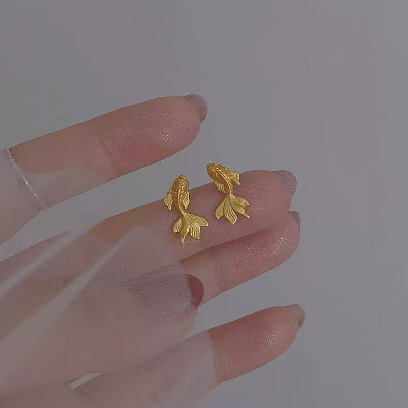 銀針亮片立體花朵耳釘時尚輕奢高級感耳環小眾潮流冷淡風耳飾批發