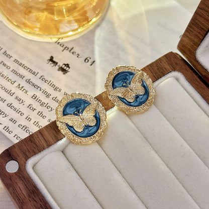 琺瑯珍珠花朵耳環－細節特寫6｜https://igowo.tw/