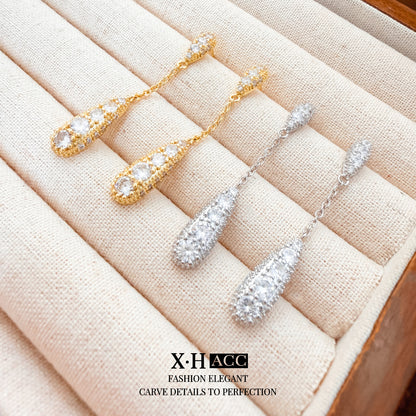 水滴流蘇耳環－商品主圖｜https://igowo.tw/