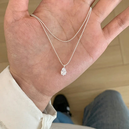 珍珠蝴蝶簡約項鍊－細節特寫4｜https://igowo.tw/