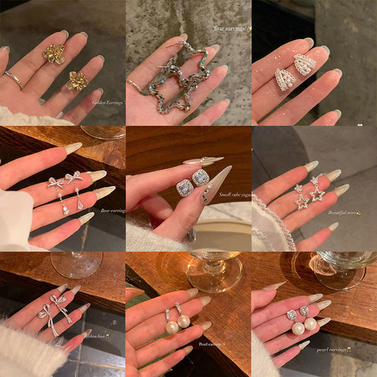 S925鋯石耳釘－商品主圖｜https://igowo.tw/