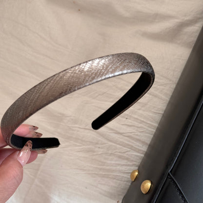 皮革簡約髮箍