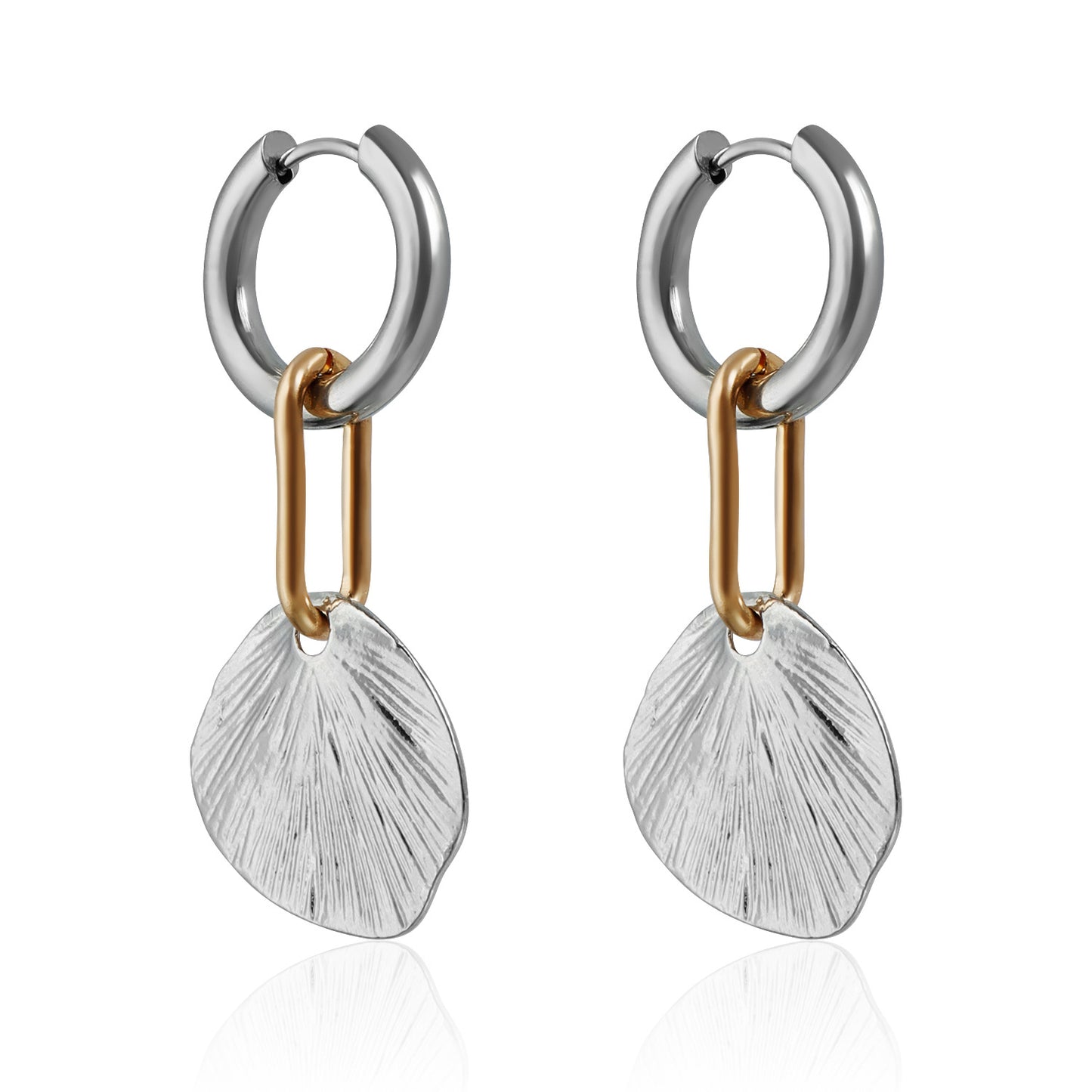 金屬愛心貝殼項鍊套組