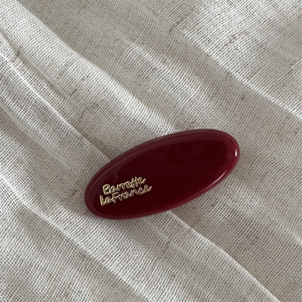 紅色字母小巧髮夾