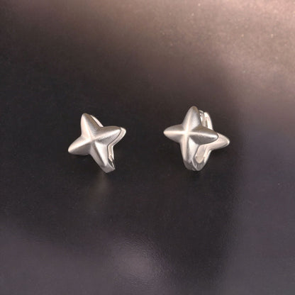 星星立體簡約耳扣