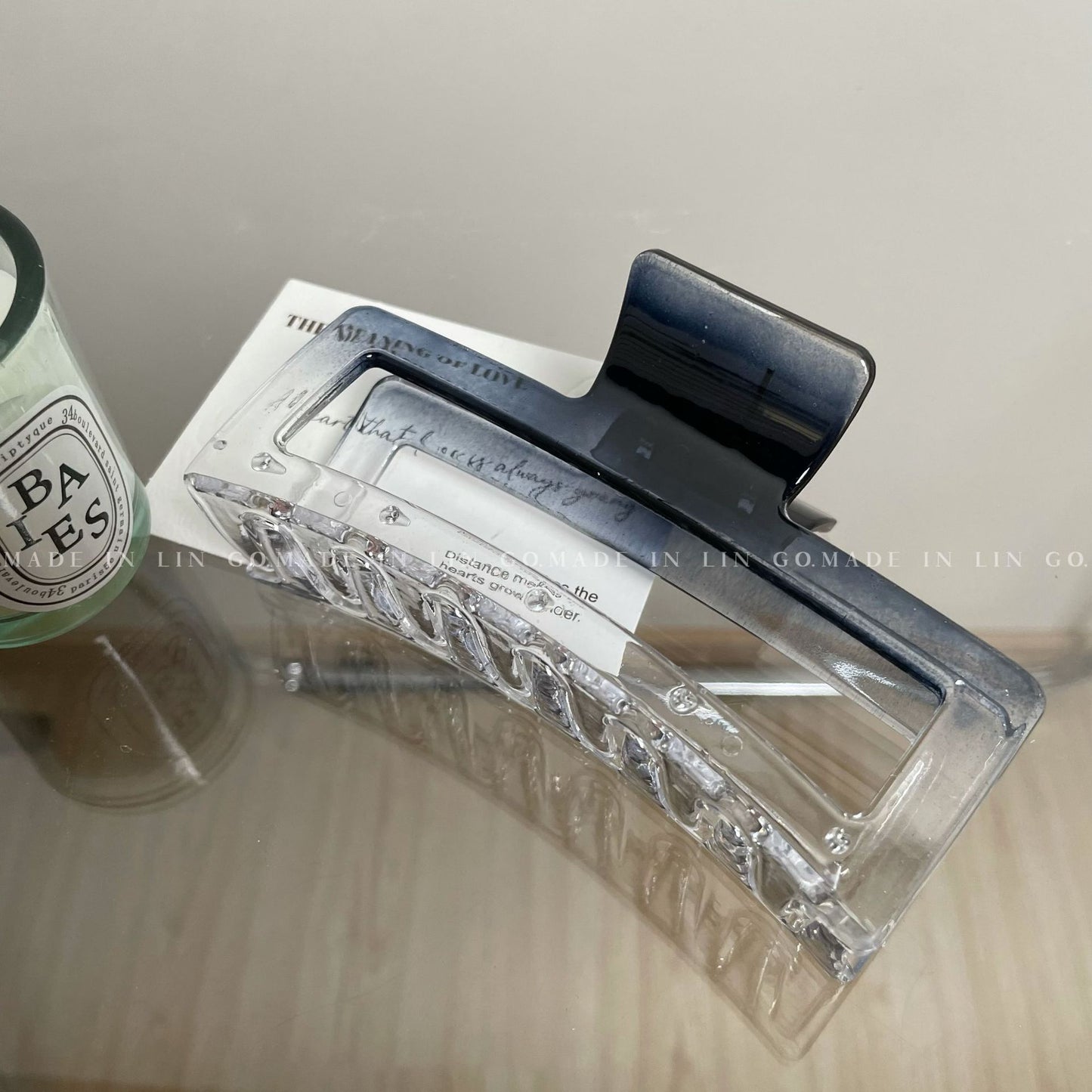 透明簡約鯊魚夾