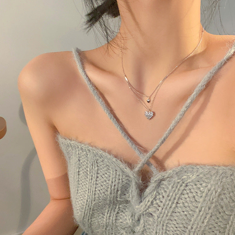 S925愛心項鍊－細節特寫1｜https://igowo.tw/