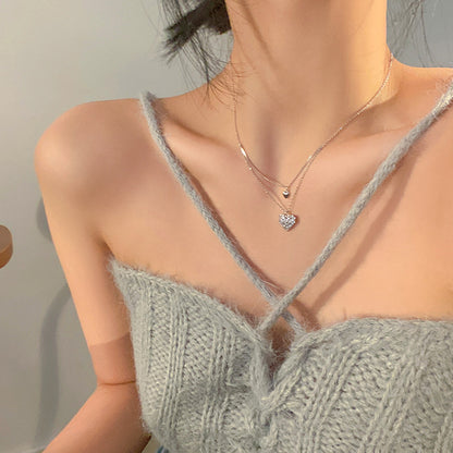 S925愛心項鍊－細節特寫1｜https://igowo.tw/
