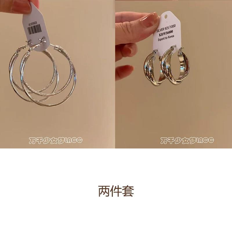 素圈誇張耳扣－細節特寫11｜https://igowo.tw/