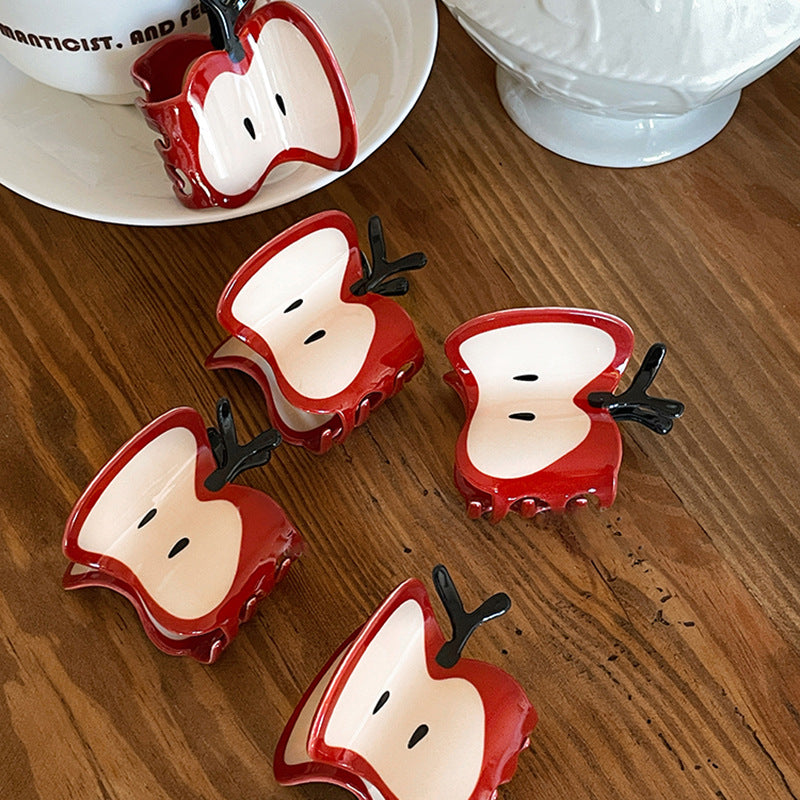 紅色簡約鯊魚夾－商品主圖｜https://igowo.tw/