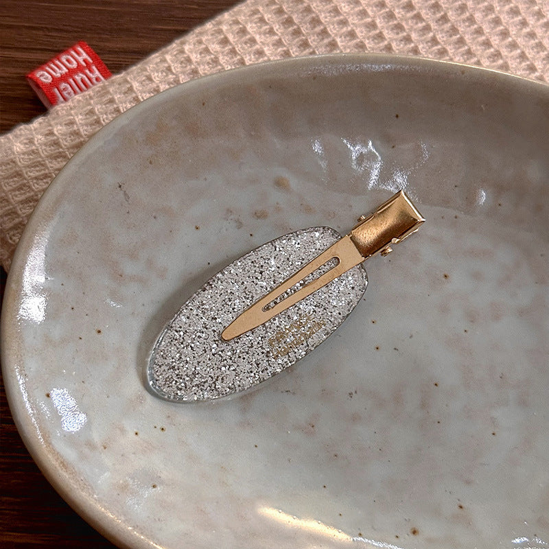 橢圓簡約髮夾