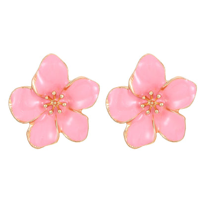 花朵磨砂多層耳環－細節特寫11｜https://igowo.tw/
