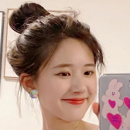 繽紛立體耳釘－細節特寫1｜https://igowo.tw/