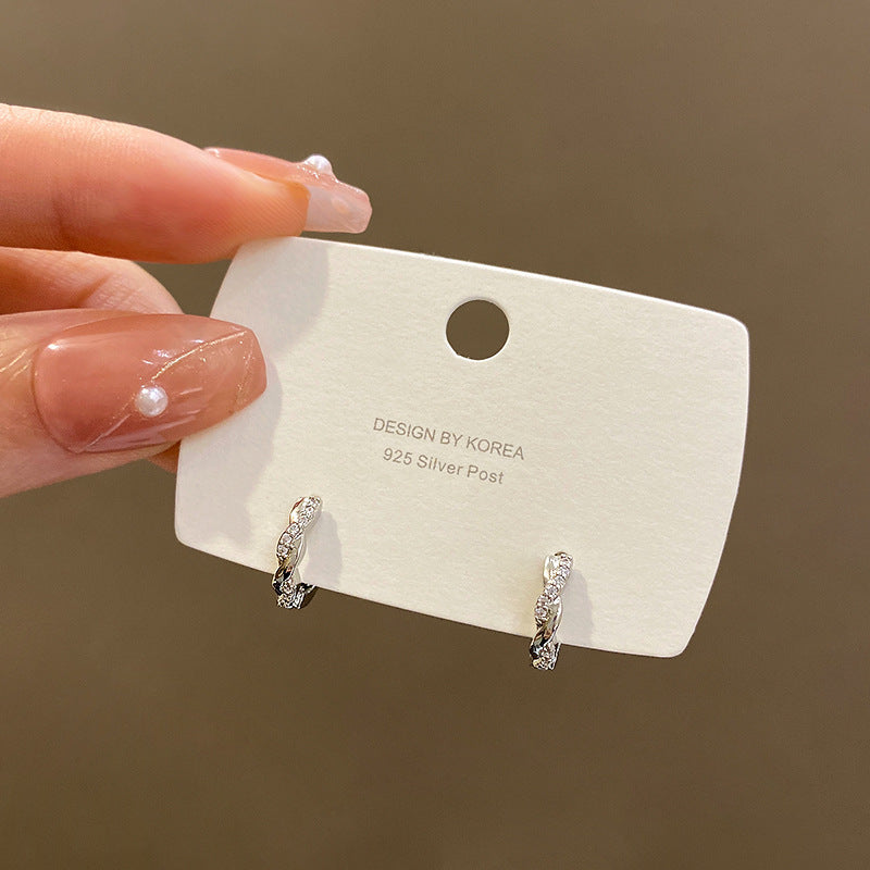 韓國新款金屬珍珠耳扣
