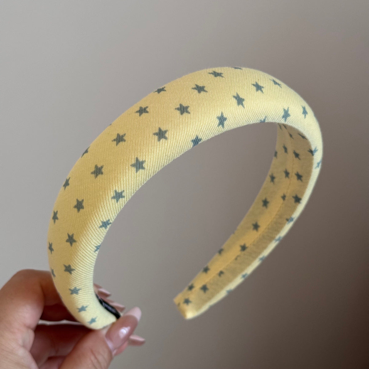 布面星星波點髮箍