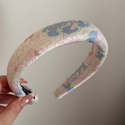 復古簡約髮箍－刺繡款箍-漁船款細節｜https://igowo.tw/