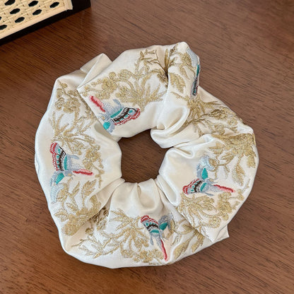 大腸圈刺繡復古髮圈