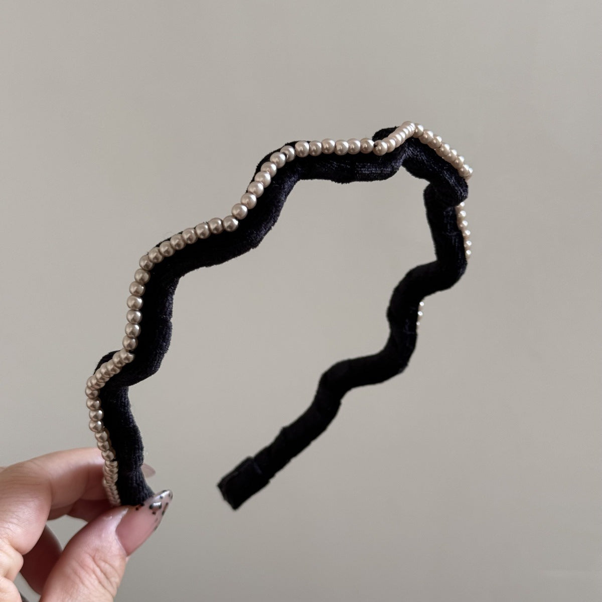 珍珠波浪簡約髮箍
