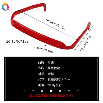 方形簡約髮箍－細節特寫1｜https://igowo.tw/
