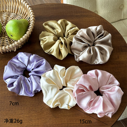 布面大腸圈髮圈－16cm紫色款實拍｜https://igowo.tw/