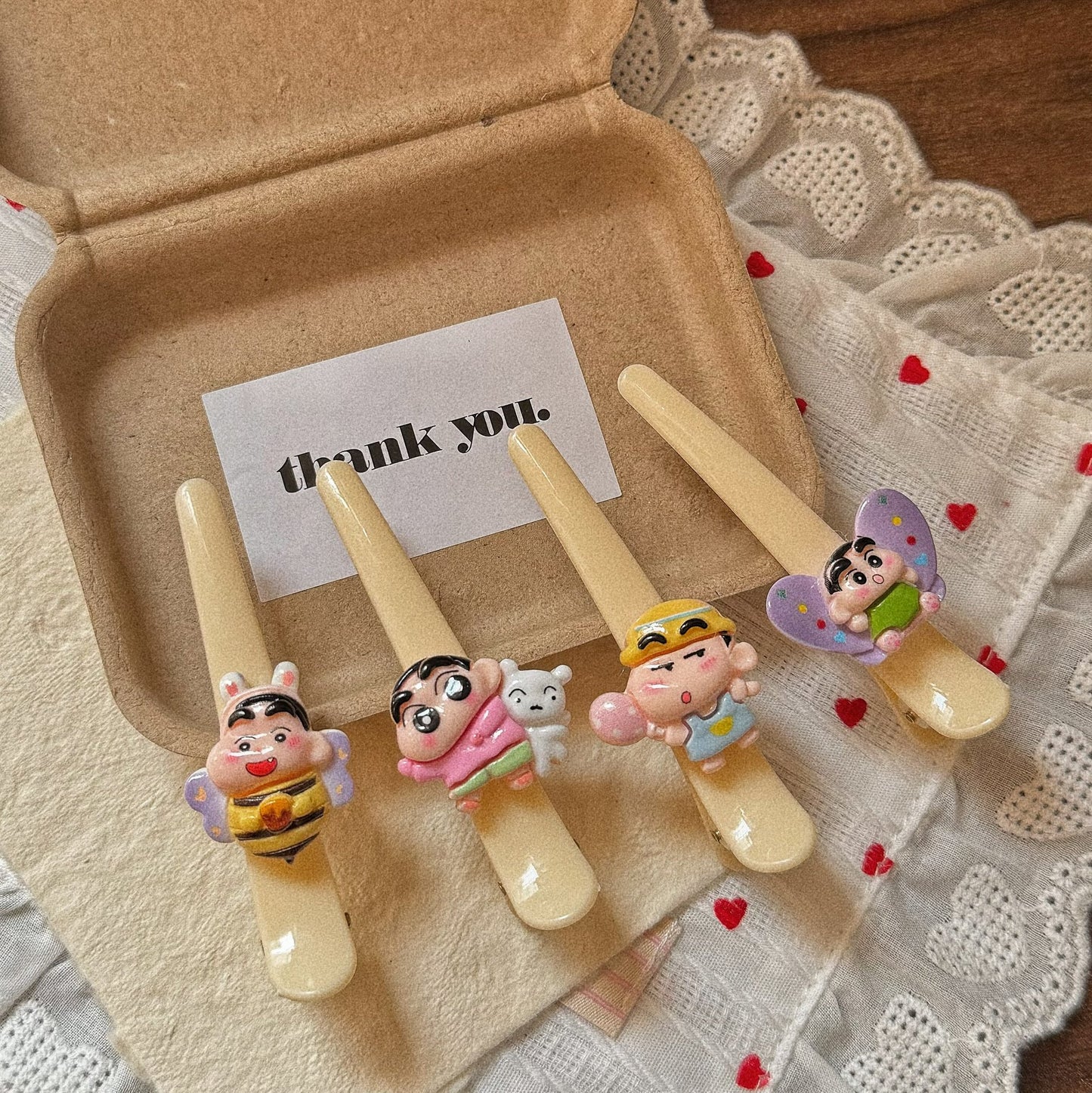 蜜蜂卡通髮夾－商品主圖｜https://igowo.tw/