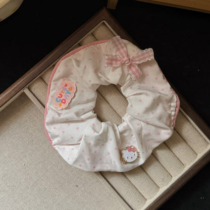 繽紛貓咪領結髮圈