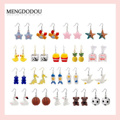 星星立體耳環－商品主圖｜https://igowo.tw/