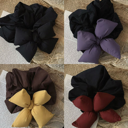蝴蝶結大腸圈簡約髮圈－商品主圖｜https://igowo.tw/