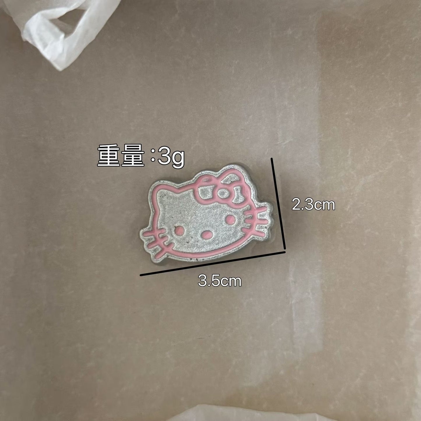 銀色貓咪卡通簡約髮夾